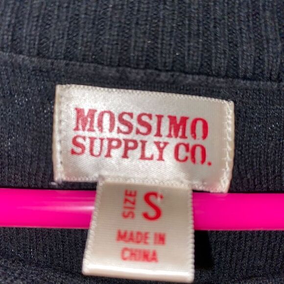 Mossimo Crewneck Longsleeve lightweight sweater black sz small - Picture 4 of 5